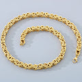 Men's 8MM Width 60CM Long Stainless Steel Twist Link Chain Necklace Classic Men's On Neck Jewelry Accessory 4 Color