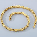 Men's 8MM Width 60CM Long Stainless Steel Twist Link Chain Necklace Classic Men's On Neck Jewelry Accessory 4 Color