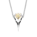 Viking Raven Stainless Steel Pendant Necklace