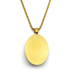 St. Sebastian Medal Pendant Necklace — Gold-Tone
