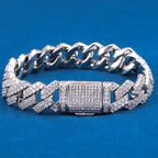 14mm Bracelet With Box Buckle High Quality Iced Out Cubic Zirconia Hip Hop Fashion Personality Jewelry For Gift Luxury