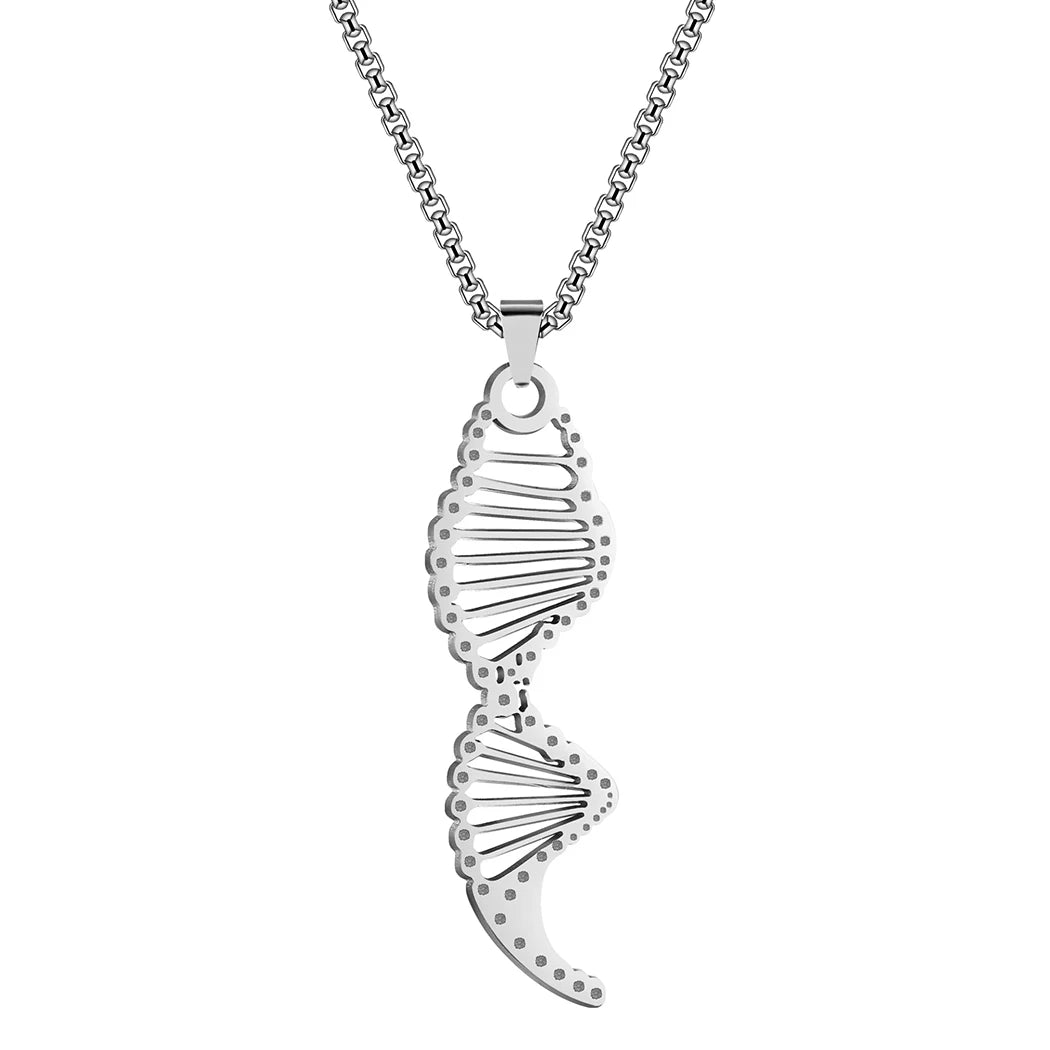 DNA Strand Pendant Necklace