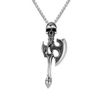 Titanium Steel Crusader Cross Necklace, Black Coated Sword Pendant, Adjustable 60cm Chain, Gothic Gift for Men Women