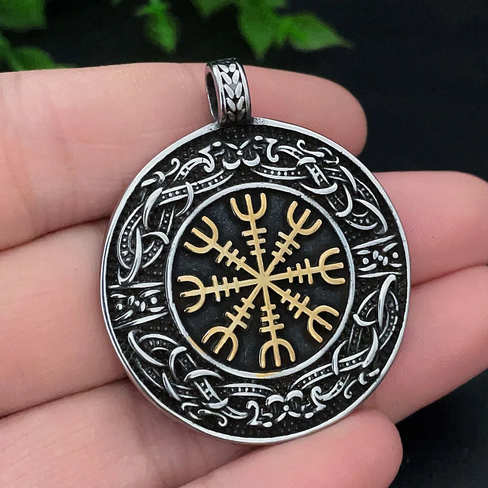Multi-style Vintage Viking Necklace Men Amulet Nordic Tree of Life Celtic Stainless Steel Pendant Chain Jewelry Wholesale