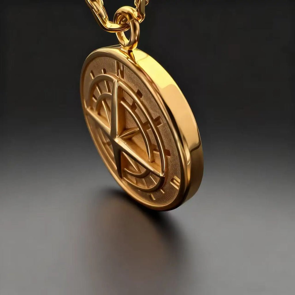 Compass Viking Steel Pendant 316L Vintage