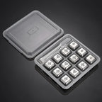 Reusable Whiskey Stones Stainless Steel Ice Cubes Quick-Freeze Wine Cooler Food Grade Metal Pellets Beer Cooler Bar