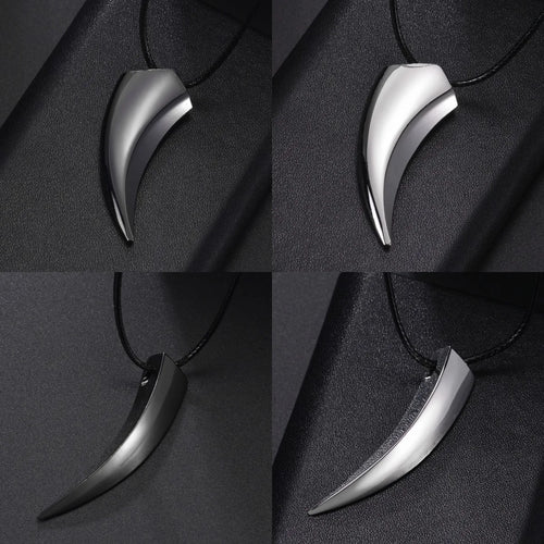 Wolf Stainless Steel Pendant Necklace