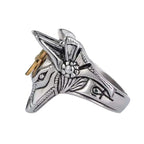 Wolf Anubis Steel Ring Death Head Self Defense