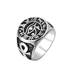 Egyptian Vintage Men Eye Of Horus Ring Fashion Stainless Steel Ankh Cross Ring Punk Biker Amulet Jewelry Gift