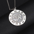 Ancient Egyptian Animal Totem Ankh Cross Pendant Necklace for Men Women Fashion Charm Lucky Riding Jewelry