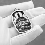 Stainless Steel Bodhisatva Buddha Necklace Men Women Fashion Retro Amulet Pendant Necklace High Quality Charm Jewelry Wholesale