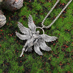 Seraph Warrior Pendant Necklace — Zinc Alloy