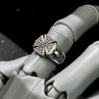 Croix de Guerre Rose Open Ring — Silver