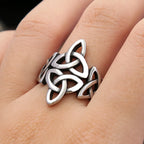 Viking Steel Ring Celtics Knot Punk 316L