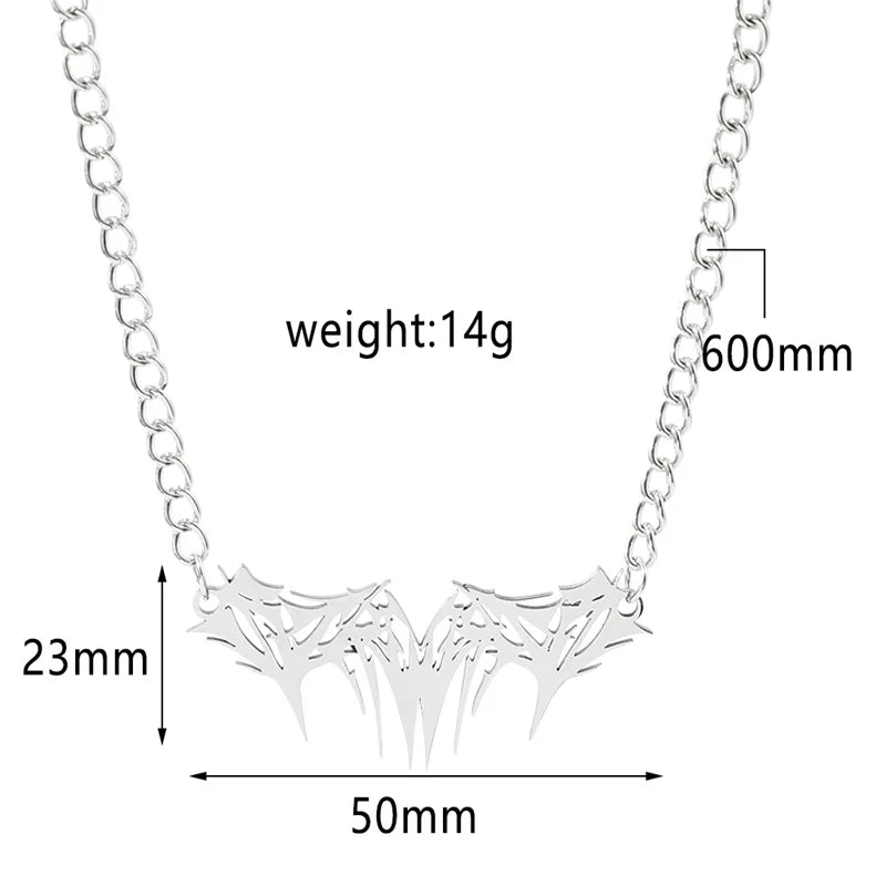 Spider Stainless Steel Pendant Necklace
