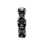 Gothic Skull Stainless Steel Pendant Necklace