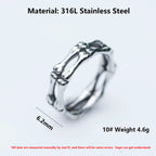 2022 NEW Men's 316L stainless-steel rings Simple Gothic Skull Punk ring for women fashion Jewelry Gifts free shipping