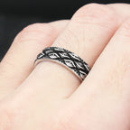 Evil Eye Steel Ring Vintage 316L Japanese Mythology