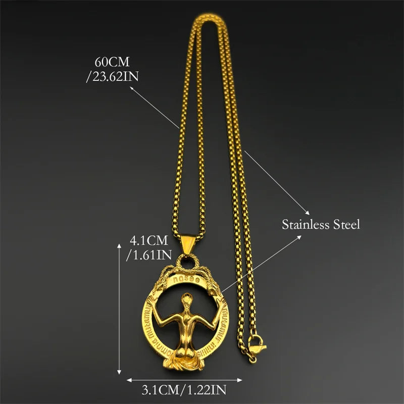 Skull Gold Pendant Lovely Faja Vintage Vampire