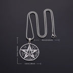 Witchcraft Pentagram Pendant Necklace — Stainless Steel