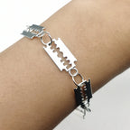 Gothic Razor Blade Bracelet & Pendant Necklace — Stainless Steel