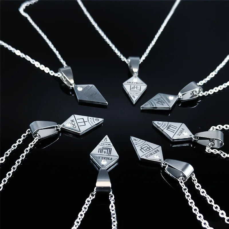 Goetia Pendant Necklace Set — Stainless Steel