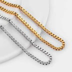 2mm Box Chain Necklace — Stainless Steel