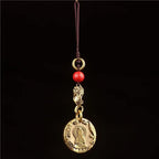 Tibetan Buddha Pendant Necklace — Copper Alloy