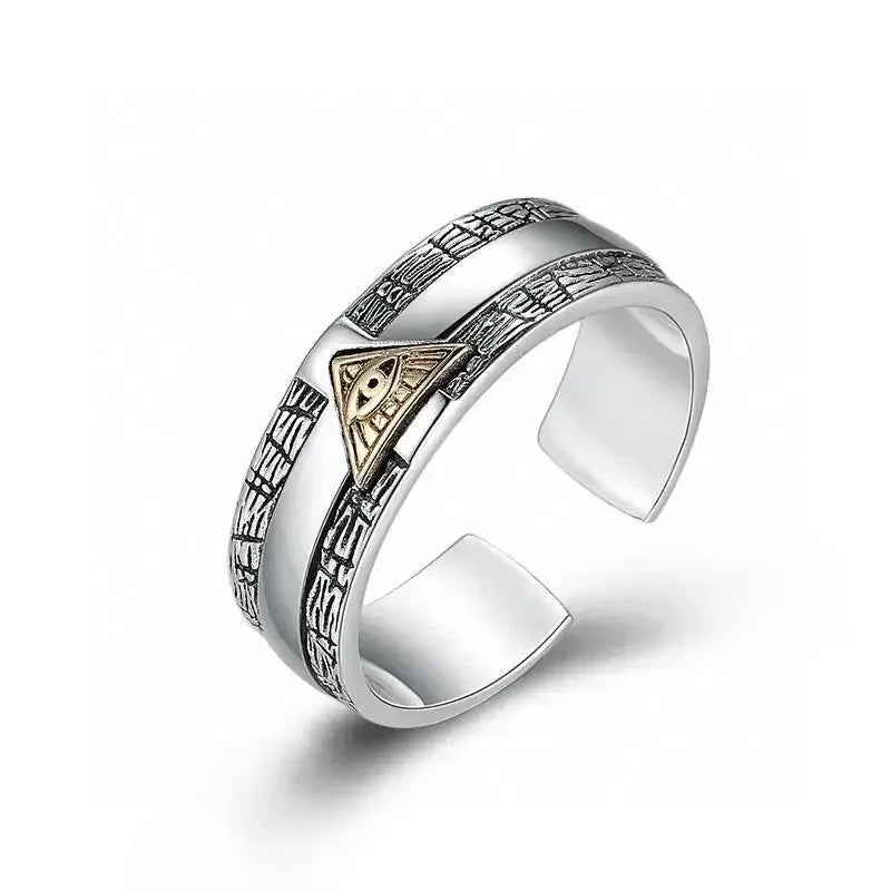 Retro Domineering Ethnic Style Fire-Breathing Dragon Ring Men\\\\\'s Charm Open Ring Punk Motorcycle Rider Jewelry Accessories