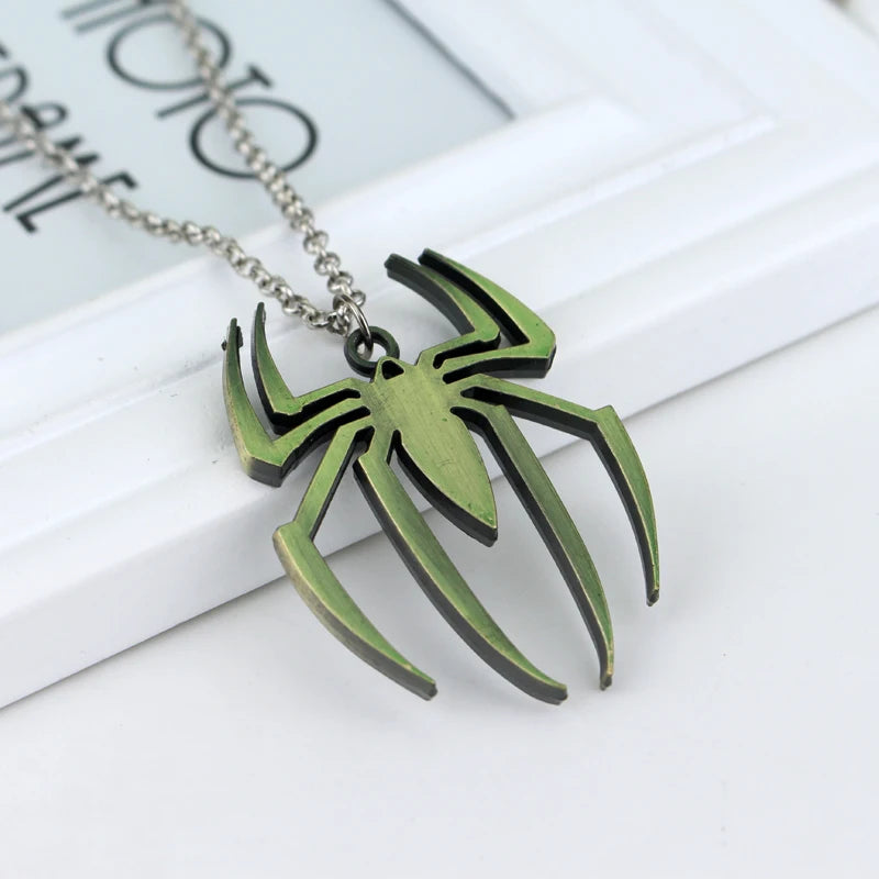  Stainless Steel Simple Personalized Spider Keychain Pendant Men and Women Fashion Party Pendant Necklace Charm Gifts
