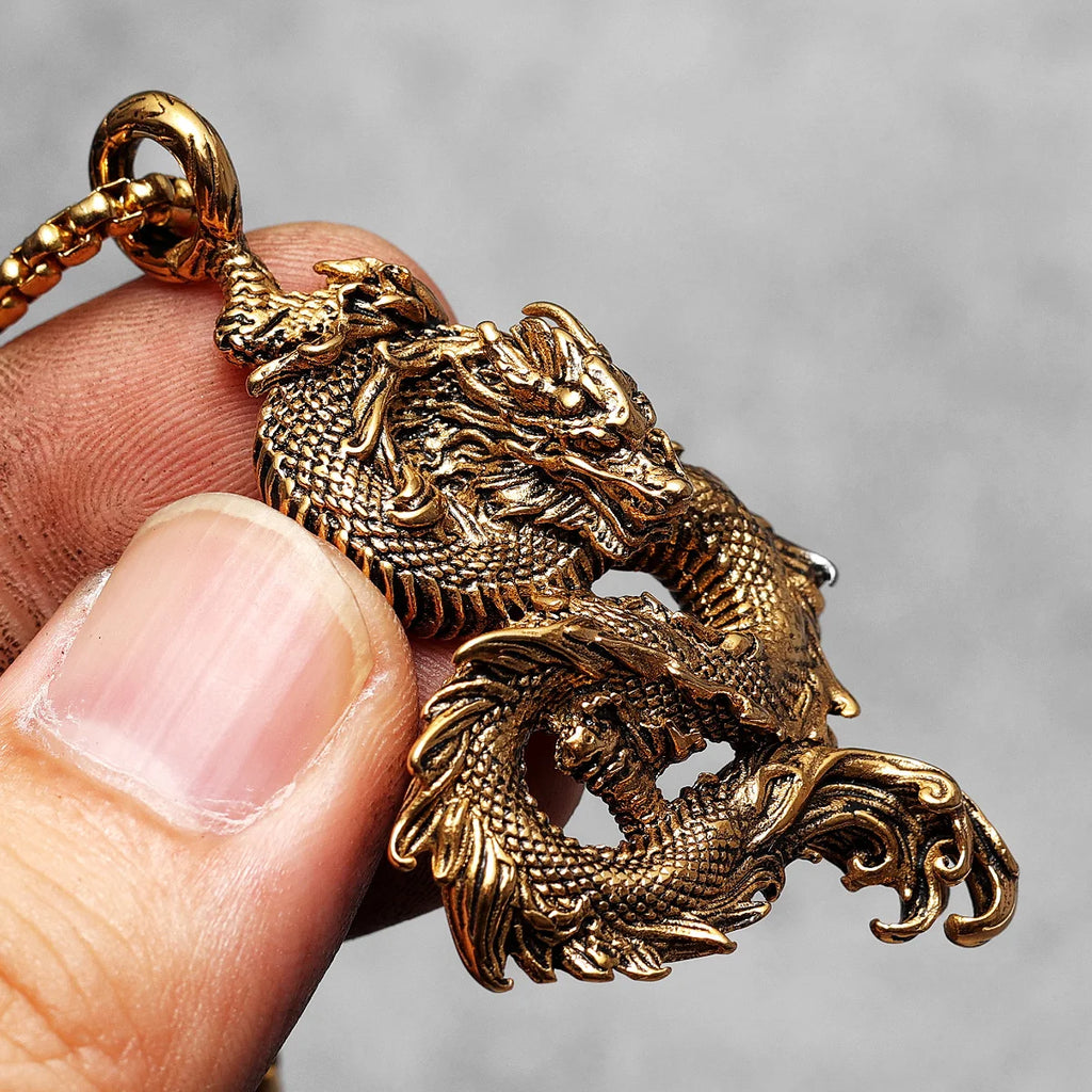 Dragon Stainless Steel Pendant Necklace