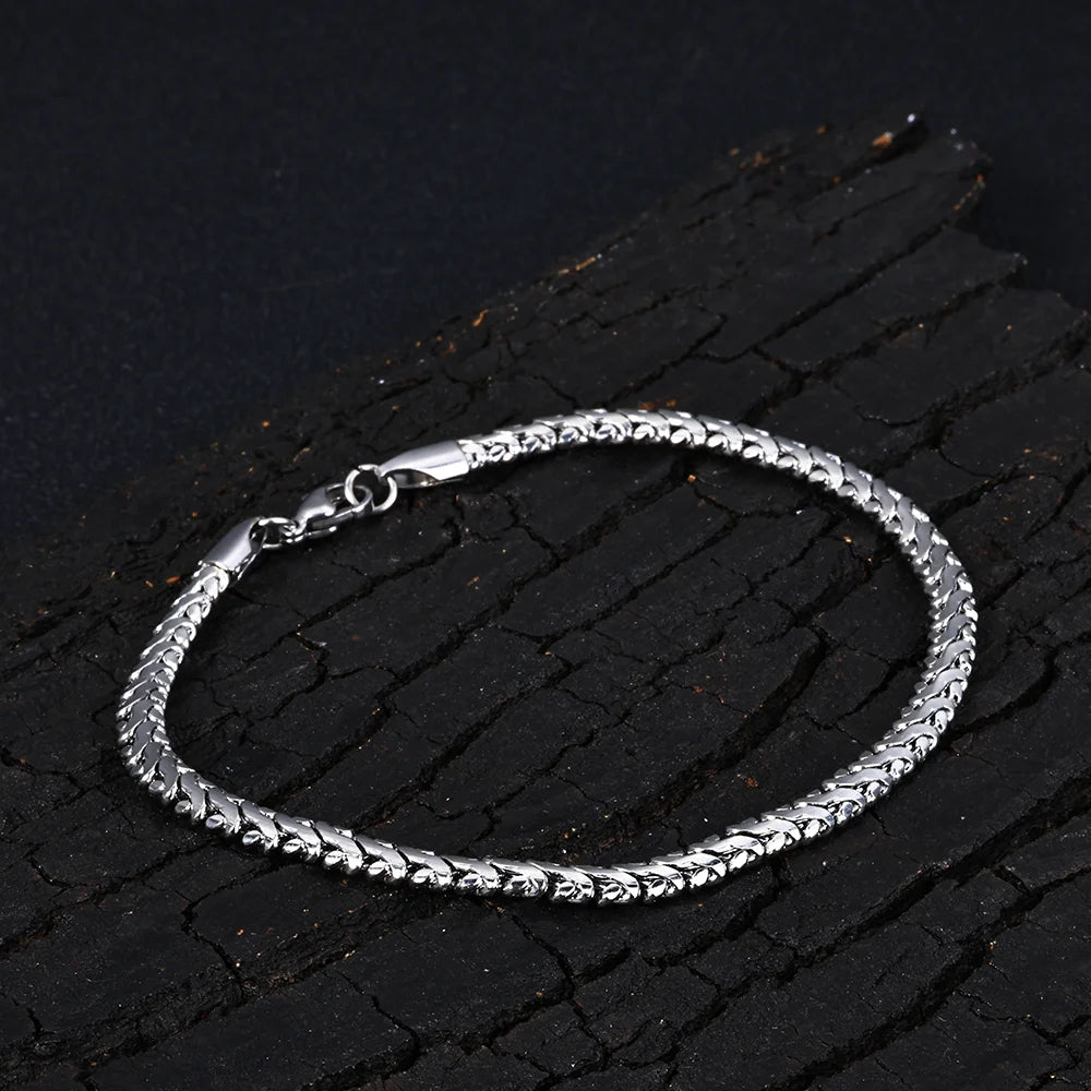 Black Cuban Chain Necklace 18K PVD 4MM