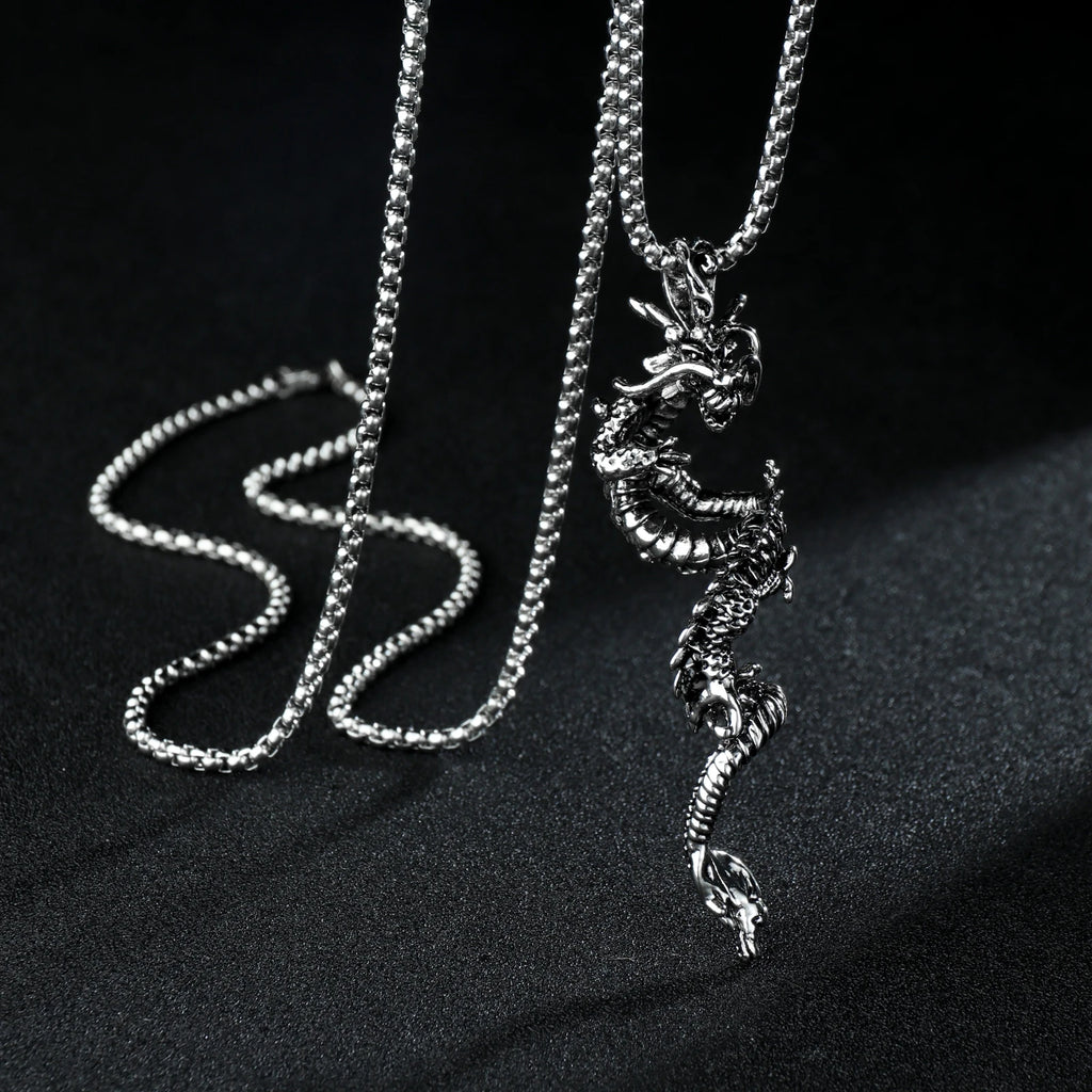 Punk Bull Buffalo Skull Pendant Necklace For Cool Men Women Stainless Steel Long Chain Necklace Party Gift Hip Hop Jewelry