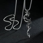 Punk Bull Buffalo Skull Pendant Necklace For Cool Men Women Stainless Steel Long Chain Necklace Party Gift Hip Hop Jewelry