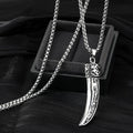 Wolf Steel Pendant Ethnic Style Retro Tooth Trend