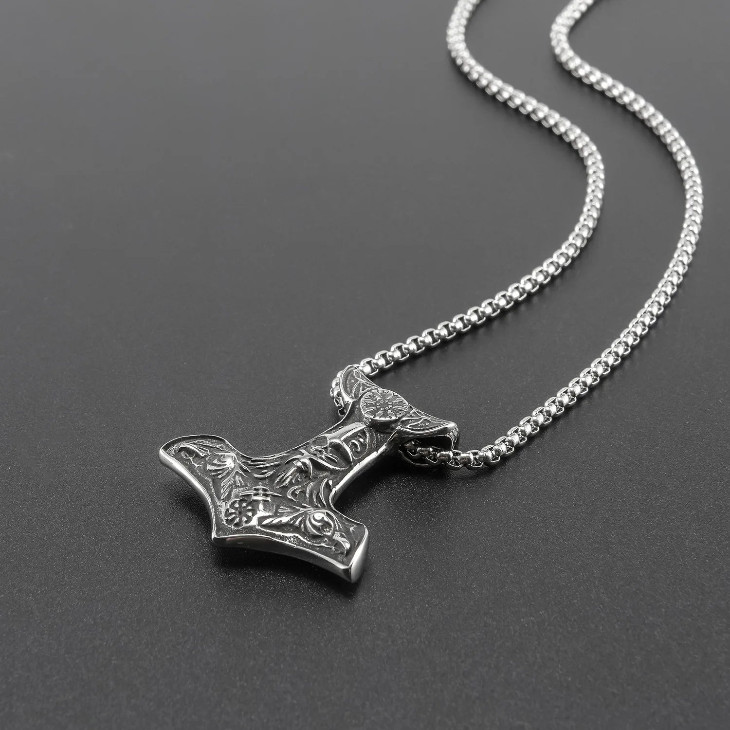 Odin Steel Pendant Nordic Mythology Viking Double