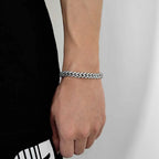 Iced Out Cuban Chain Necklace Stainless Steel 8MM