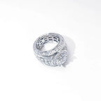 Iced Out CZ Surface Ring Stainless Steel