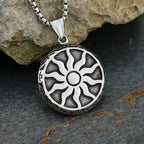 Sun God Pendant Necklace — Stainless Steel