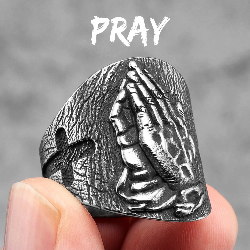 Religion Jesus Skull Ring — Stainless Steel