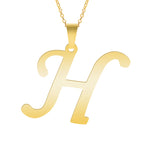 Initial 26 Letters Pendant Stainless Steel Necklaces For Women Men Accessories English Alphabet Necklace Fashion