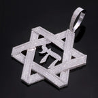 Iced Out Star Pendant Stainless Steel