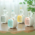 TINSOL USB Mini Air Conditioning Fan, Humidifier Desktop Fan Spray Electric, 1200mAh, Three Gear Air Conditioning
