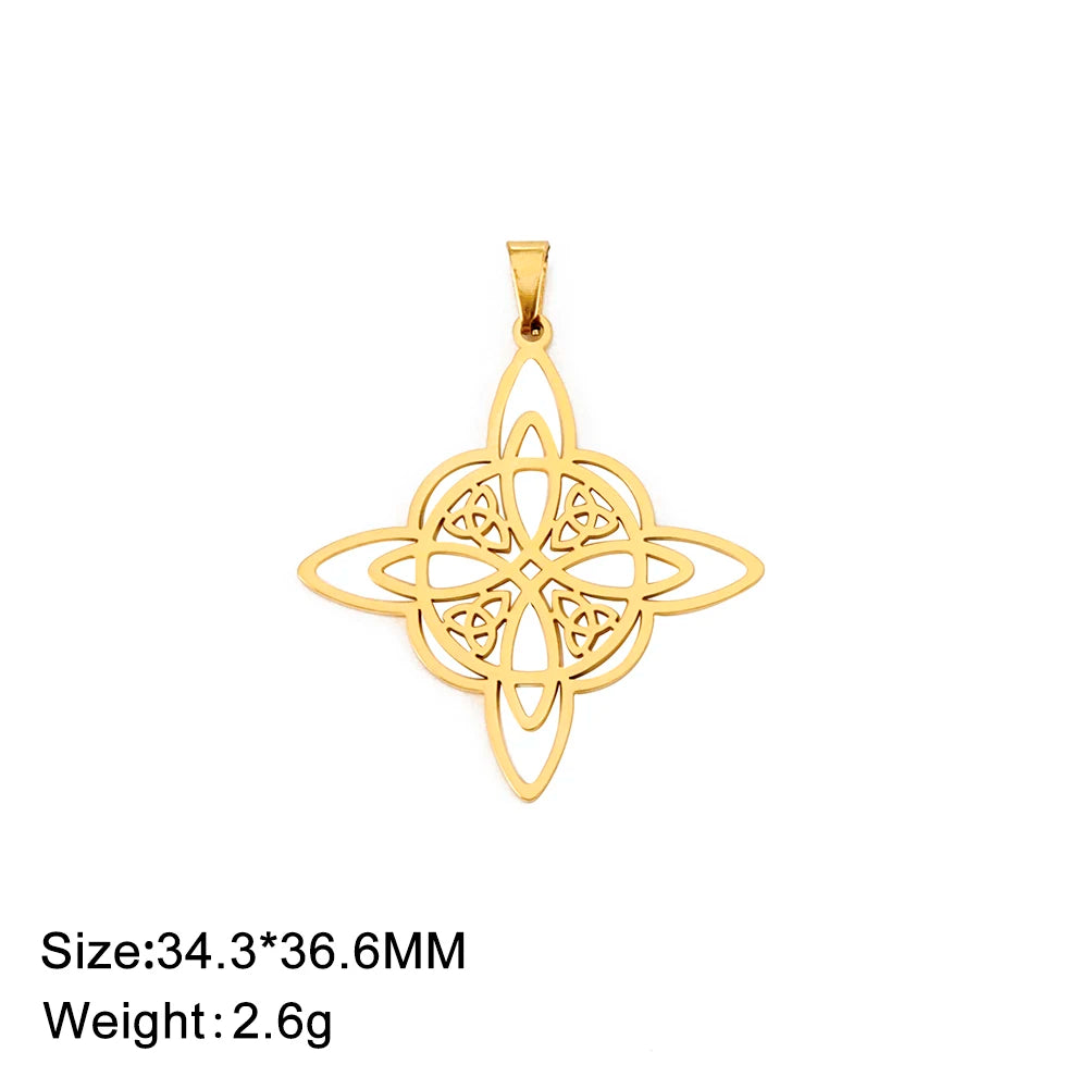 Celtic Stainless Steel Pendant Necklace