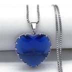 Gothic Heart Pendant Choker Necklace — Stainless Steel