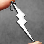 Lightning Minimal Pendant — Stainless Steel