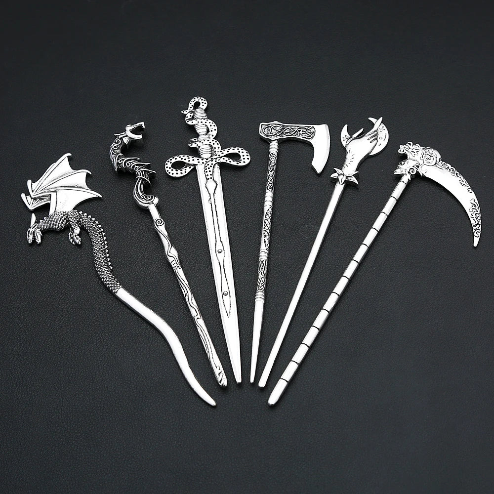 Viking Steel Jewelry Vintage Animal Hair Stick