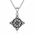 Valknut Steel Pendant Nordic Celtic Knot 316L