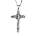 Jesus Cross Pendant — Stainless Steel