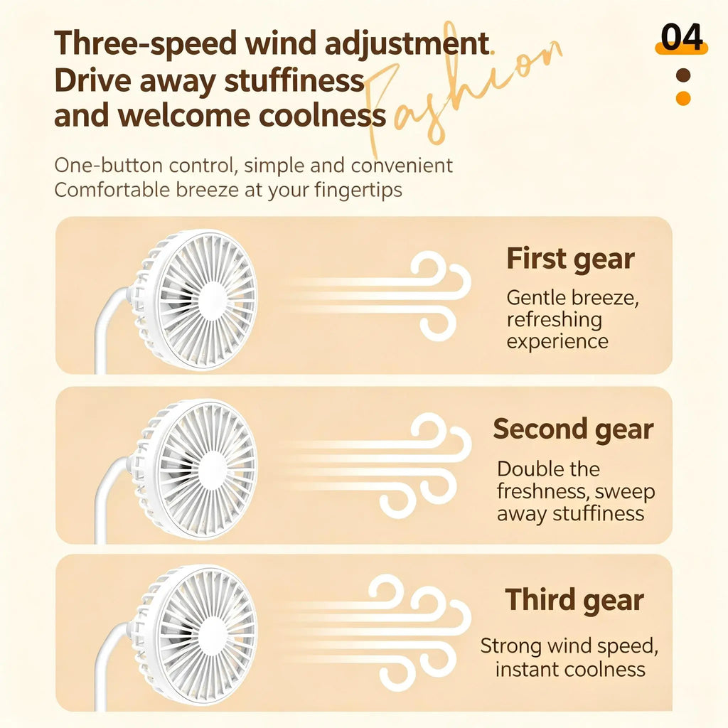 Creative Toilet Tabletop Fan HighStrong Wind Rechargeable Desktop Fan With Pen Holder Desk Fan for Kids Adults Home